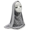 Fashion Plain Modal Cotton Scarf Wholesale Big Size Jersey Hijab Muslim Women Shawl 28 Colors Available Ethnic Other Scarves
