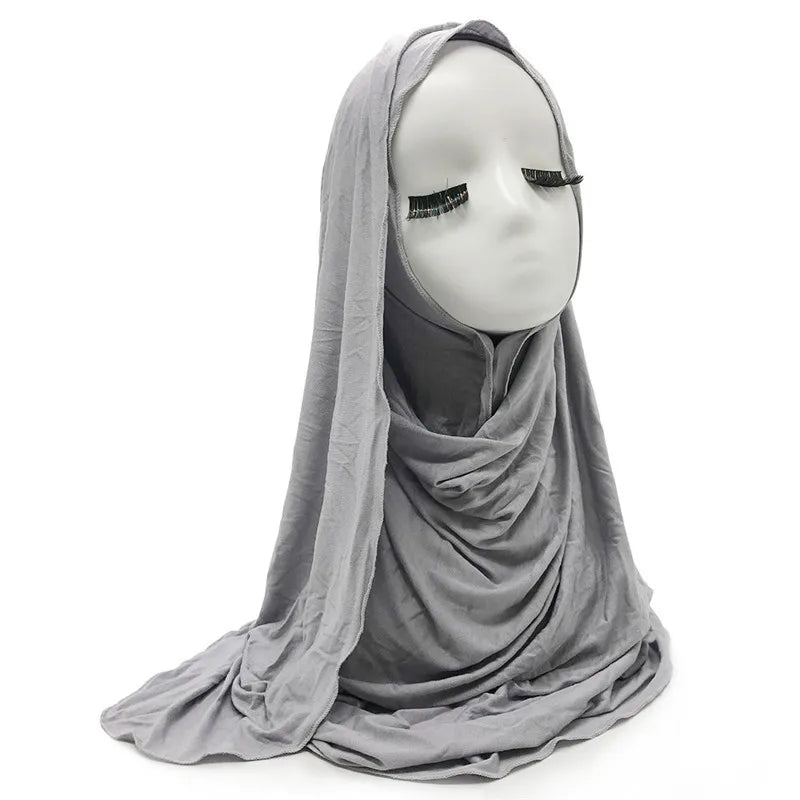 Fashion Plain Modal Cotton Scarf Wholesale Big Size Jersey Hijab Muslim Women Shawl 28 Colors Available Ethnic Other Scarves