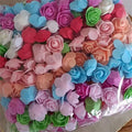 Hot Selling G-1101 Mini 3.5cm PE Foam Rose Bear Flowers Heads Realistic for Christmas Graduation Easter Decoration Wholesale