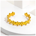 Powell Unisex Trendy Classic Stainless Steel Cuff Bracelet New Arrival Chain Link Bracelet