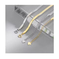 3MM Width S925 Sterling Silver Flat Snake Chain Necklace  All-match Clavicle Chain Necklace for Women