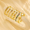 New Design Hot Selling Jewelry Classic CZ Eye Stainless Steel Fashion Ringent Handcuff Bracelet and Bangles Women B138