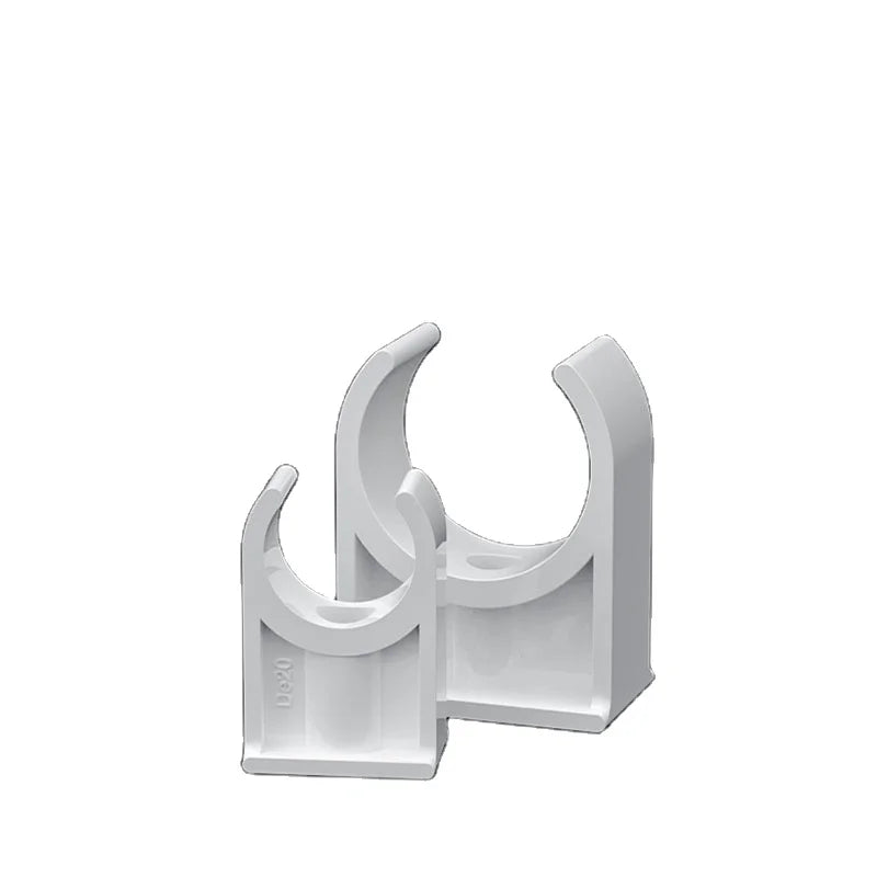 PVC Pipe Fitting Saddle Clamp Water High Foot Pipe Clamp Plastic U-clip Fixed Pipe