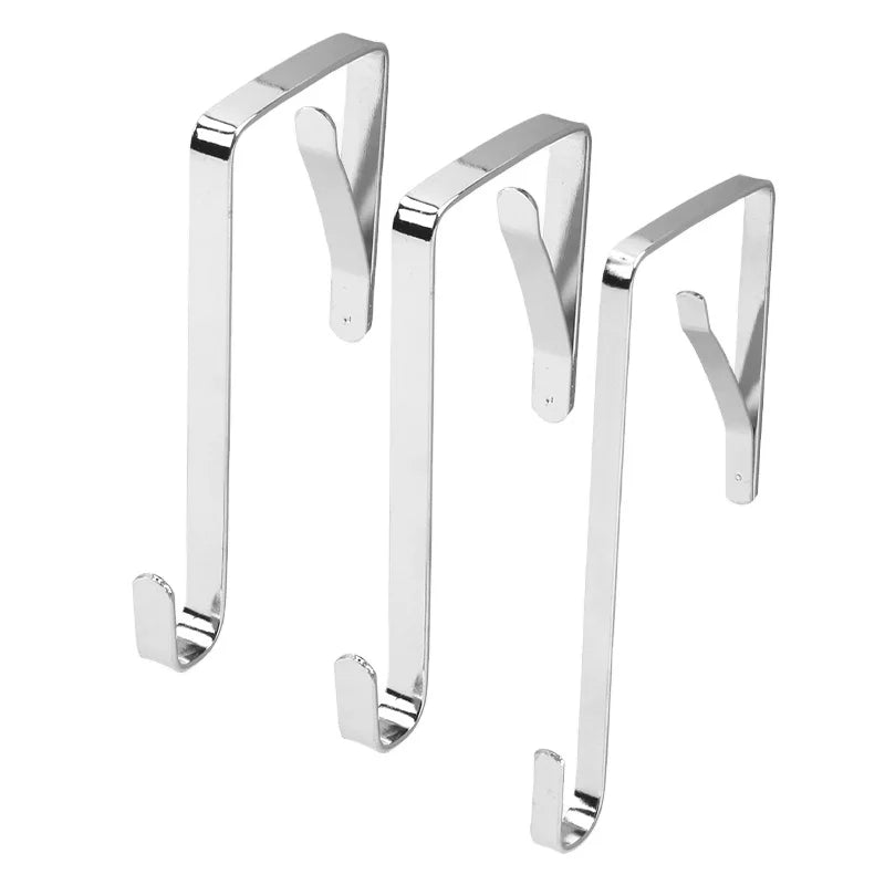 Customizable Over-the-Door Metal Z Hooks Sturdy Door Hanger for Hanging Clothes Towels Coats for Home Office Versatile Use