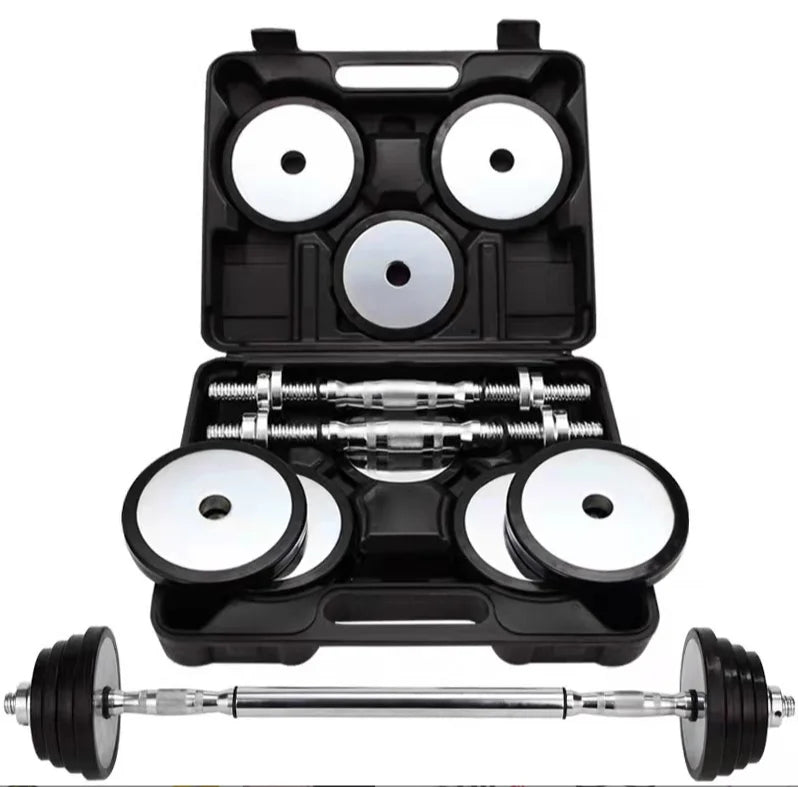 Fitness Equipment Adjustable Steel Dumbbell Set for Men 50kg Arm-Training Barbell Set with 15kg & 25kg Weights