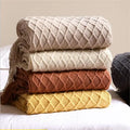2026 Blanket Manufacturer Custom Wholesale Acrylic Soft Knit Decorative Blanket With Tassels for Home Decor