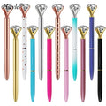 12Pcs Diamond Pens Wedding Crystal Metal Ballpoint Pens Bling Metal Fancy Ball Point Pens Bridal Shower Bachelorette HS1330