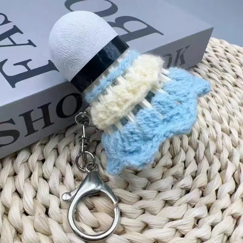 Weave Bag Pendant Birthday Gift Accessories Couple Doll Keyring Plush Sport Shuttlecock Souvenirs Prize Badminton Charm Keychain