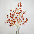 Artificial Flowers Red Maple Leaves Green Plants Leaves Decorative Silkscreen Tape Garden Project Landscaping