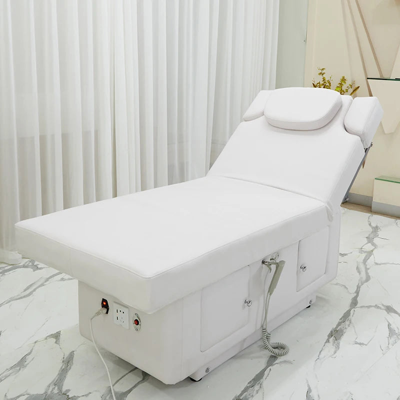 Hot Selling Latex Material with Locker Electric Heating Beauty Massage Bed Can Be Customized Color LOGO for Beauty Salon
