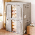 Cotton Storage Box Wardrobe Clothes Drawer Organizer Cotton Velveteen Checkerboard Storage Box