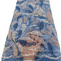 Multi-Color Bridal Lace Fabric Embroidery Beaded Net Tulle Wedding Lace Fabric for Women Dress