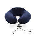 WJ-108 U-Shape Memory Foam Travel Pillow for Airplane & Car Use Inflatable Neck Pillow 4 Colors Comfortable Sleep Accessories