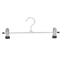 Rubber Coated Small Metal Pants Hangers With Clips for Pants and Skirt Display
