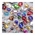 Crystal Hand Claw Drill Glass Rhinestone Mixed Sewn Diy Clothing Accessories Wedding Drill Colored Claw Gemstone Rhinestones