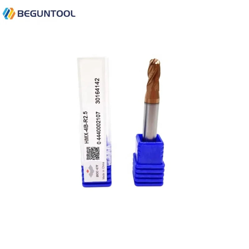 Original ZCC.CT HMX End Mill HMX-2B-R1.5 HMX-2B-R4.0 HMX-4B-R2.5 HMX-4B-R7.0 Solid Carbide Ball Milling Cutter ZCC