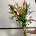 EL-S025 Wedding Home Decor Artificial Phoenix Tail Leaf Flower Pteris Multifida Poir Bouquet for Graduation and Valentine's Day
