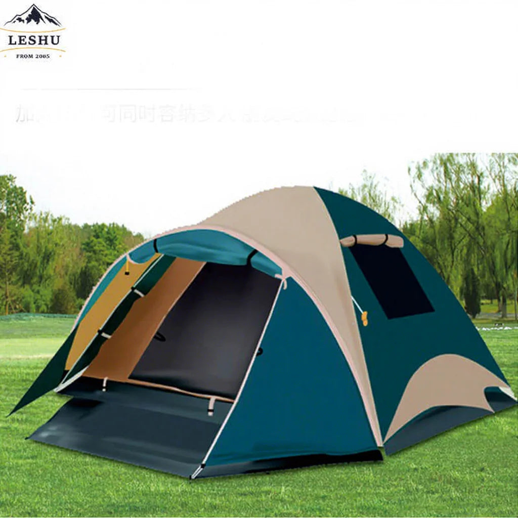 Professional UV Protection Family Travel Outdoor Waterproof Camping Tent Breathable Side Window 3-4 Persons Picnic Tent