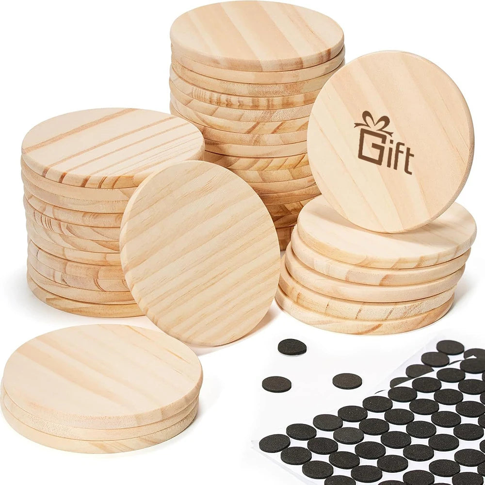 Cheap Eco Friendly Natural Natural Solid Sturdy Wood Coaster