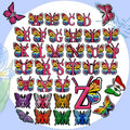 Butterfly Letters Accessories Charms Mixed Random Letter Shoe Decorations  Personalized Rubber Clog Shoe Charms