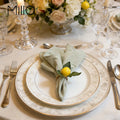 Classic Textured Cotton Cloth Napkin for Wedding Decorations and Home Use for Airplane Styling