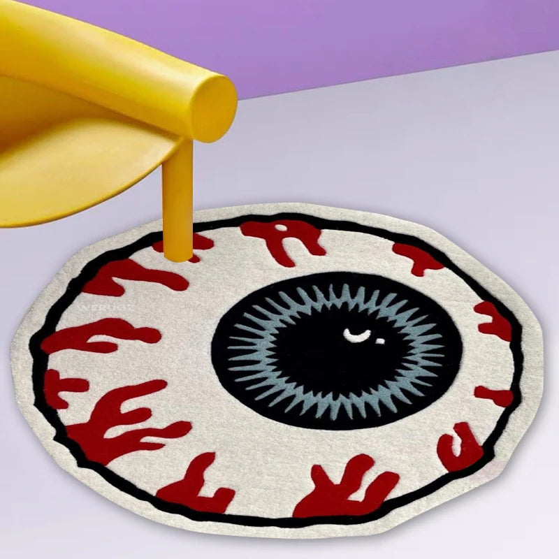 Chinese Wholesale Tufting Orange Carpet and Fruit Rug Decorative Modern Abstract Custom Floor 3d Carpet Rug