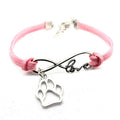 Dog Paws Best Friends Heart Animal Infinity Love Charm Bracelets Jewelry Women Men Girl Boy Unisex Gift