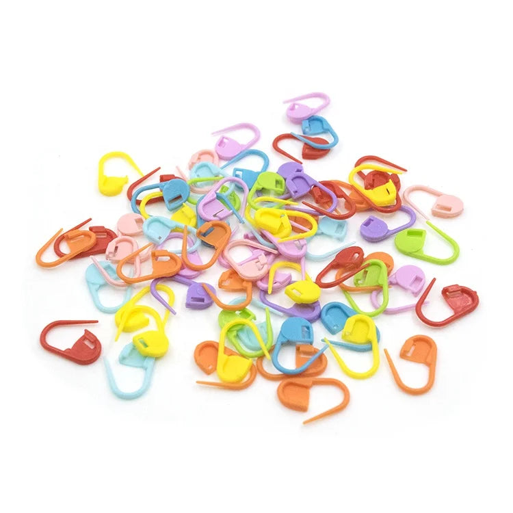 1000PCS Mixed Color DIY Crochet Knitting Locking Accessory Plastic Stitch Markers