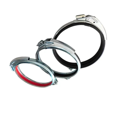 Stainless Steel 304 Quick Release Pipe Clamp Dust Collection System Duct System HVAC Parts Rapid Lock Connect Pull Ring Clamp