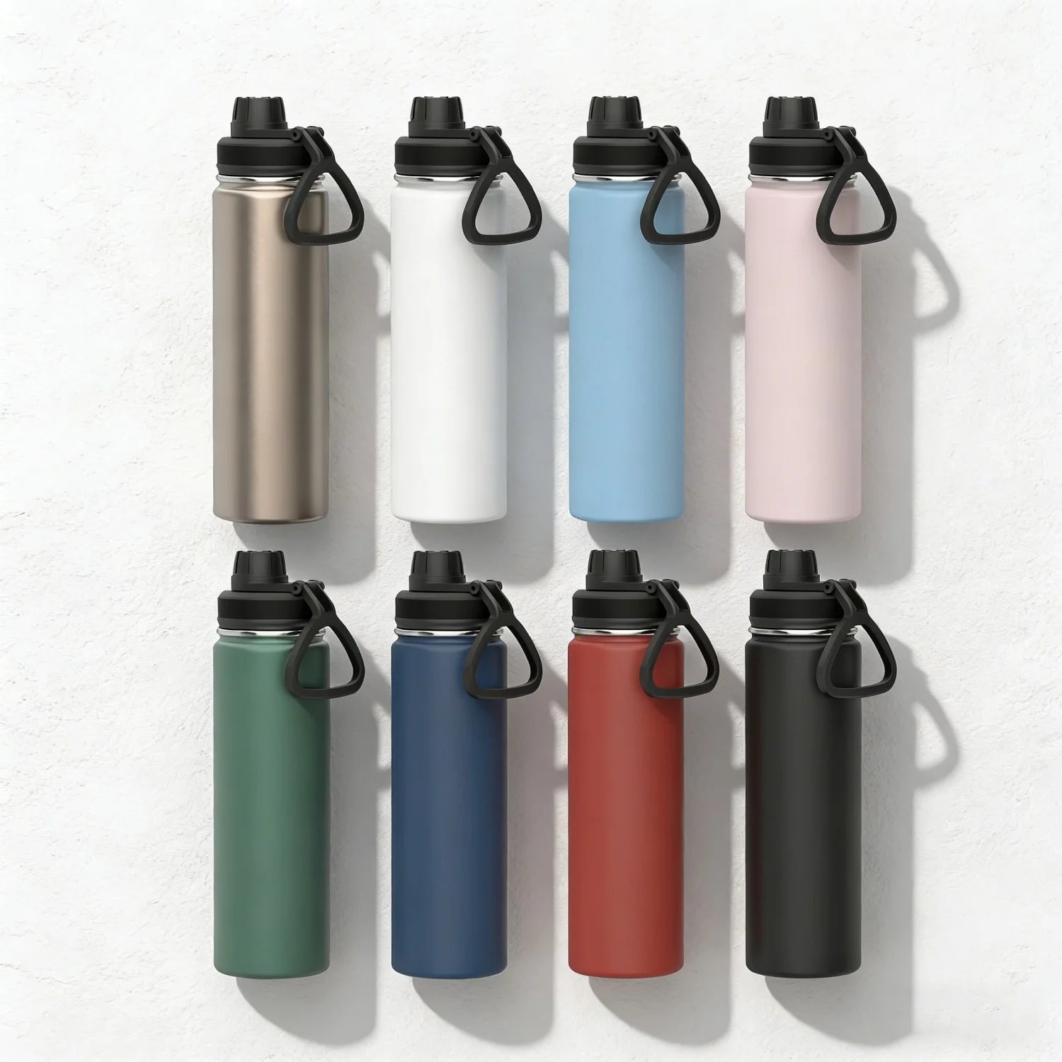 Hot Sales 22oz Stainless Steel Water Bottle Double Wall Insulated Sports Bottle BPA Free Leak Proof Vacuum Bottle Hydro Portable