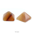 Huiying Natural Crystal Stones Polishing Red Agate Pyramid Quartz Point Crafts
