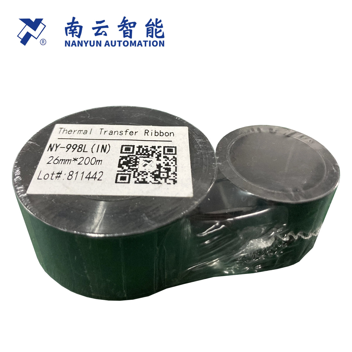 Thermal Transfer Ribbon Black 26mm*200m for NY-UMR870A Digital TTO Printer on VFFS Vertical Packaging Machine & Labeling Machine