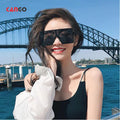 Wholesale Fashion Sunglasses for Men Women Europe and the United States Big Frame PC UV400 Optical Lenses