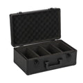 4-Row Aluminum Graded Trading Card Storage Case Box Sports Waterproof with Lock Slots Customizable OEM & ODM Support Black
