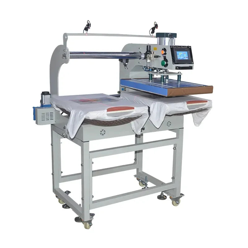 GS-QD2 40x60cm Pneumatic Heat Press Machine Factory Direct Sale Double Station Semi-Automatic for T-shirt Printing New Condition