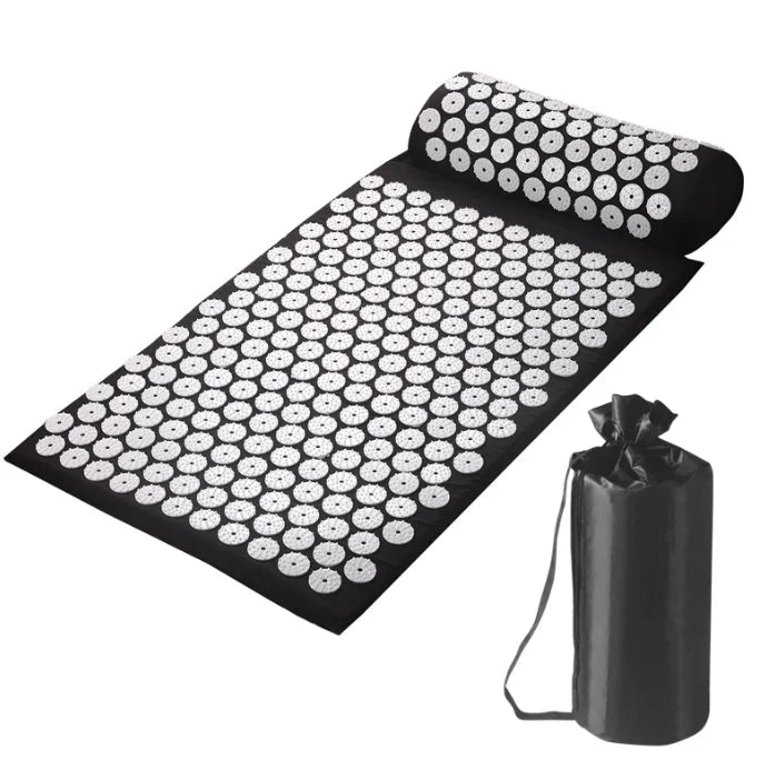 Manufacturer Cotton Acupressure Foot Cushion and Yoga Massage Pillow Set for Pain Relief Acupuncture Pillow Mat