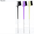 Wanmei Double Eyebrow Comb Hair Stylist Barber's Hairdressing Pointed Tail Brush with 8 Color Options