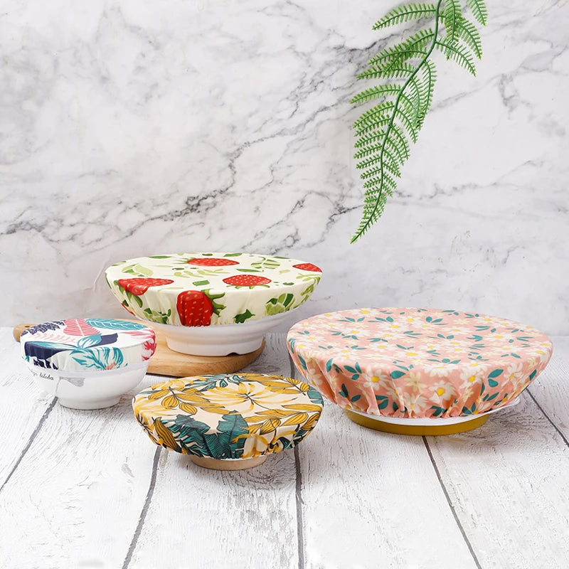 Reusable Food Fresh Preservation Storage Washable Beeswax Cloth Fabric Bowl Cover