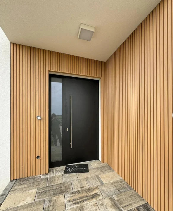 Wood Plastic Composite Wall Panel 219*26mm Wpc Cladding Waterproof Wood Panel Boards