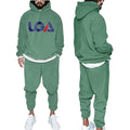 Men's Tracksuit Jogger Sportswear Casual Sweatshirts Sweatpants Streetwear Pullover Solid Color Fleece Sports Suit Men Sets