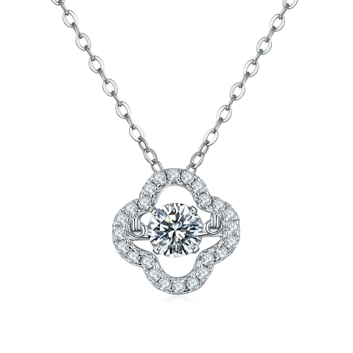 Special Shape Design S925 Slivers 0.5ct Moissanite Diamonds Pendant Various Style Wholesale Prices Fashion Necklace