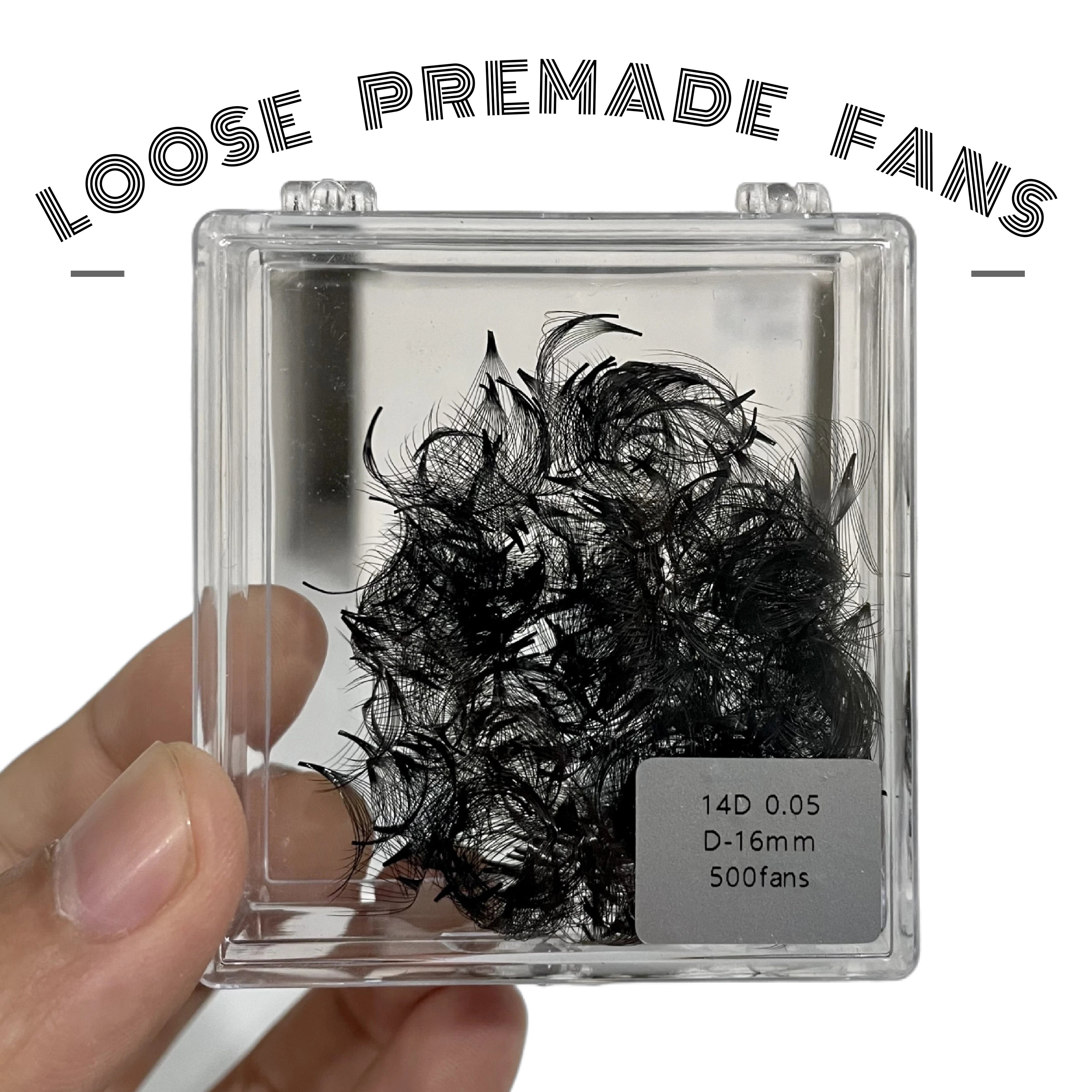 Bulk Loose Premade Fans 6D 8D 10D 12D 14D 16D 18D 20D 0.03/0.05/0.07mm 500/1000 Fans Handmade Loose Fans Eyelash Extensions