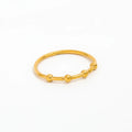 High End 18K PVD Gold Plated Bead Dainty Rings Stainless Steel Rings for Women Trendy Jewelry
