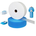 195mm White Polypropylene Disposable 3-Ply Facemask Raw Material Breathable Nonwoven Fabric 25gr White/Blue Spunbond Pp Fabric