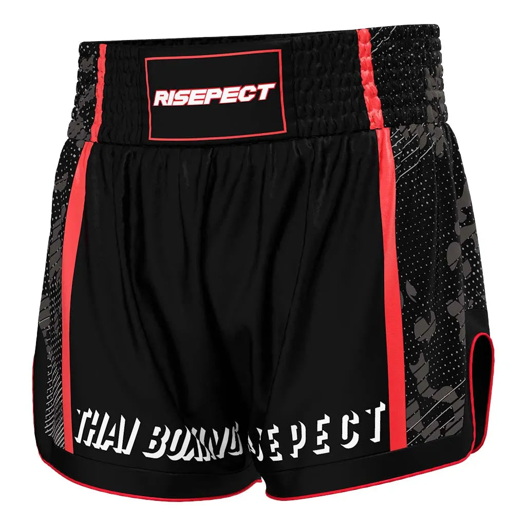 RISE Training Muay Thai Shorts Kick Boxing MMA Combat Sport Sparring Trunks Cage Fight