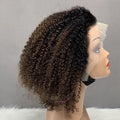 Afro Kinky Curl Human Hair Vietnam Wigs 13*4 Frontal Lace Wigs #T1B/30 Color Wholesale Wigs for Black Girl