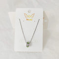 Wholesale Elegant Diamond Brass Jewelry Silver Plated Round Pendant Necklace for Women