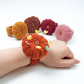 Wrist Pin Cushion Pincushions Needlework DIY Handcraft Needles Holder for Sewing and Quilting Pop Snap Ring Pumpkin Shaped