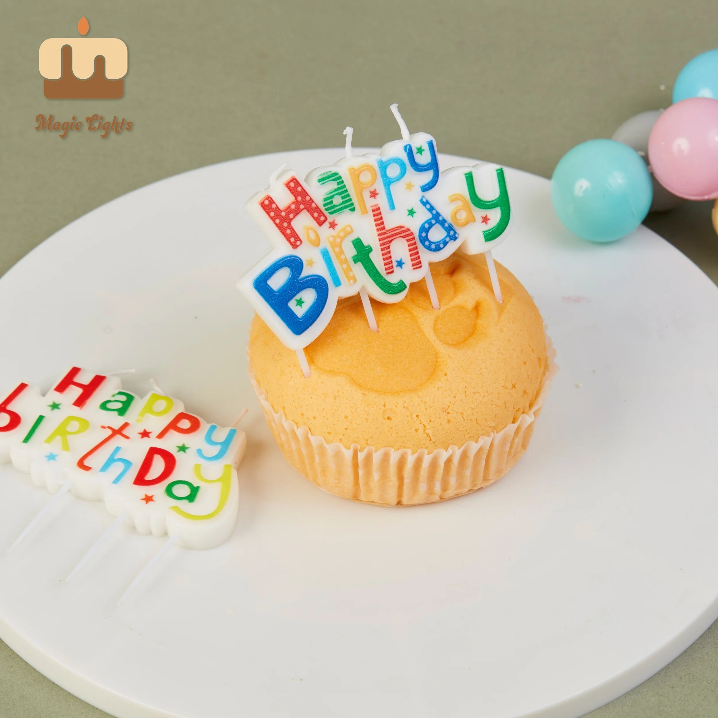 Customized Packing Colorful Happy Birthday Cake Party Christmas Lettering Letter Candles