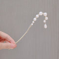Chinese Style Retro Elegant Imitation Pearl Hairpin Chopsticks Metal Hair Sticks Pan Hair Hairpin Headwear Hair Clip